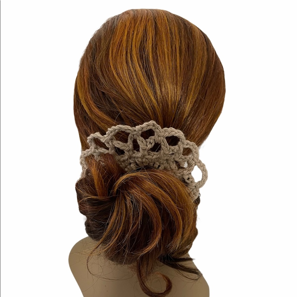 🤎Set of 3~~Crochet Lacey Scrunchies🤎